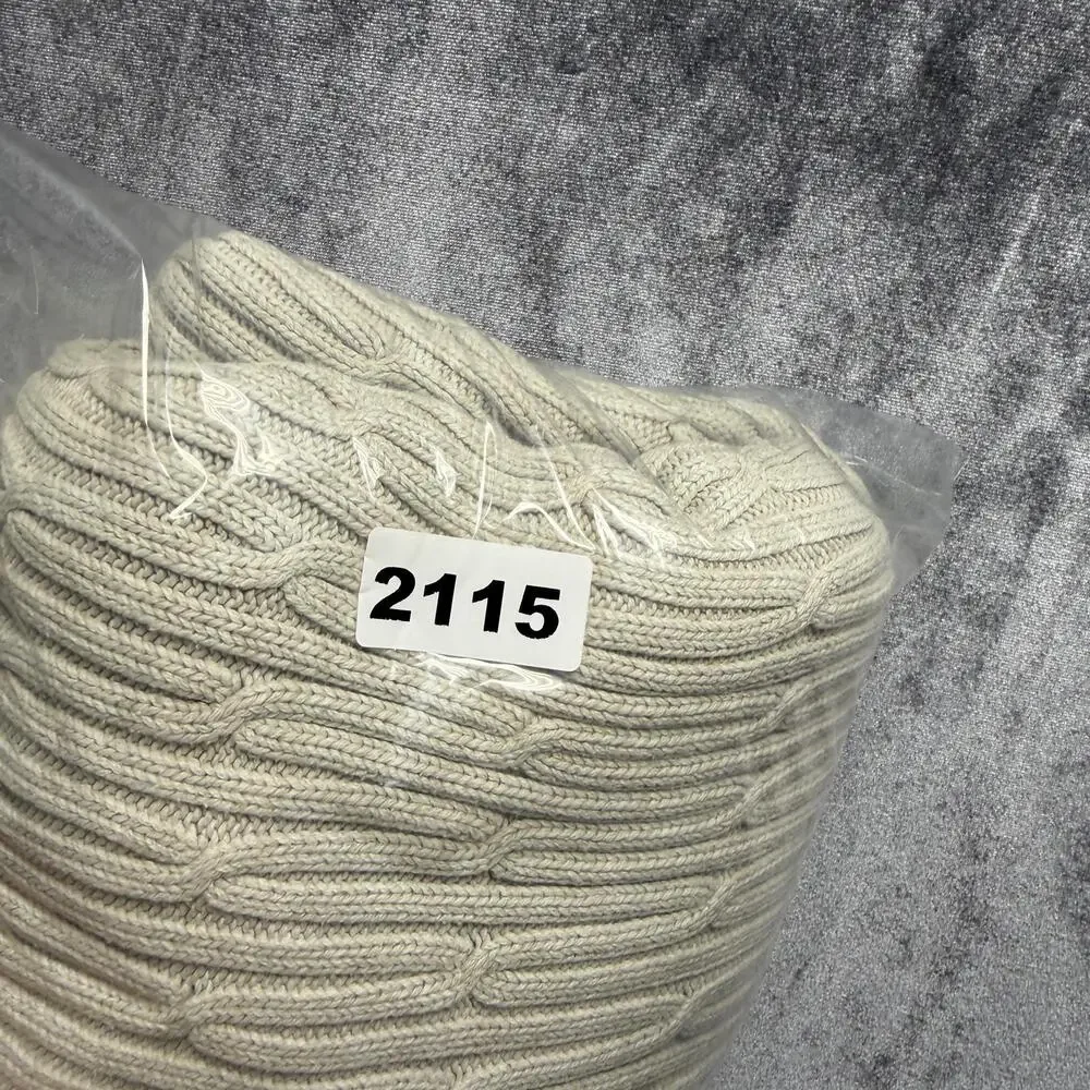 IZOD Sweater Mens XL Beige Cotton Knit Textured Crew Neck Pullover Top